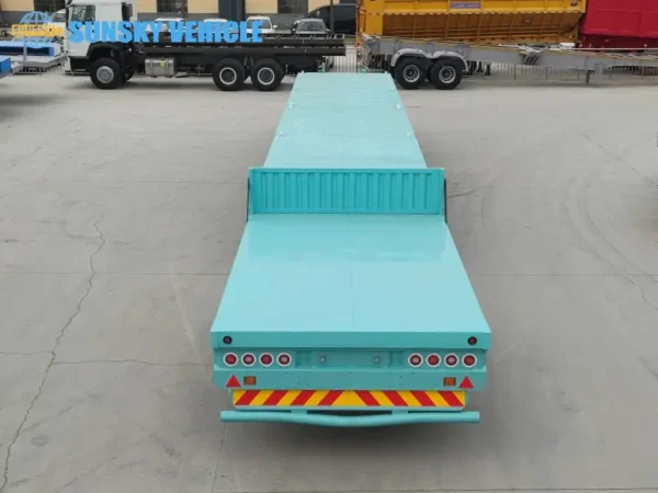 flatbed trailer with dangler trailer