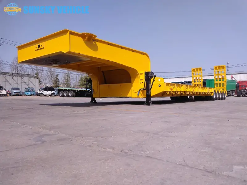 100 Tons 10 Axles Lowbed Semi-trailer chassis