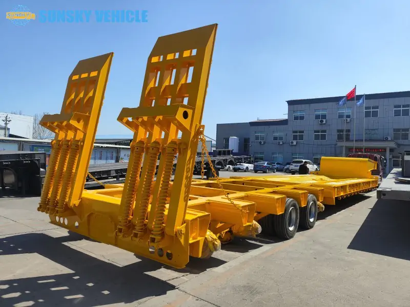 100 Tons 10 Axles Lowbed Semi-trailer complete trailer