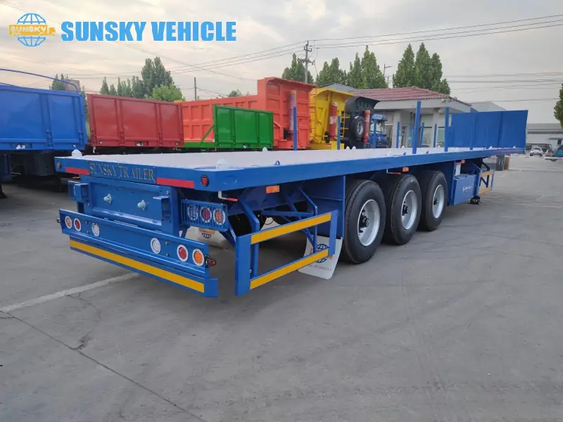 40ft Flatbed Trailer side view