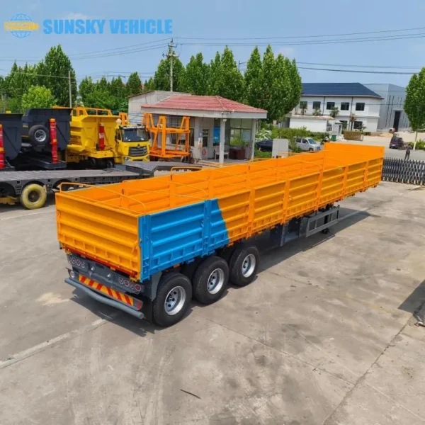 cargo trailer with side opening