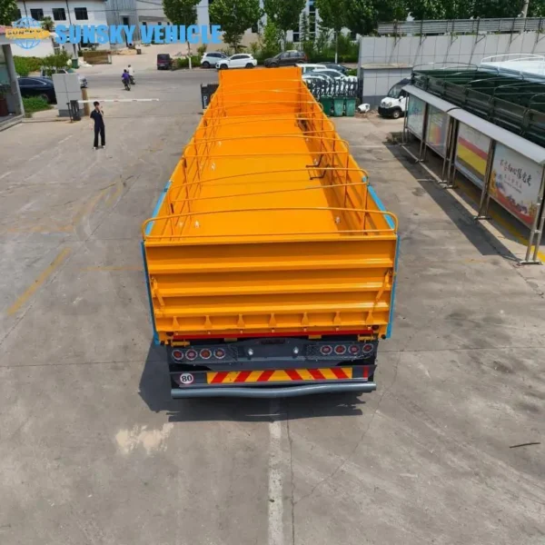 cargo trailer with side opening