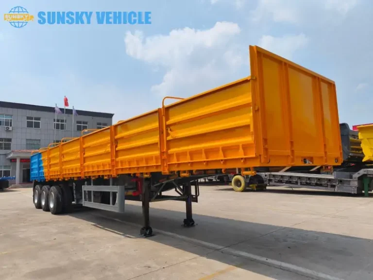 cargo trailer with side opening