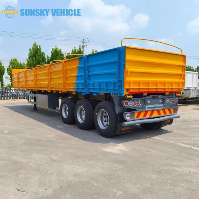 cargo trailer with side opening