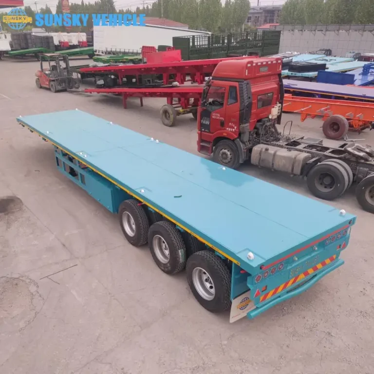 flatbed lorry trailer
