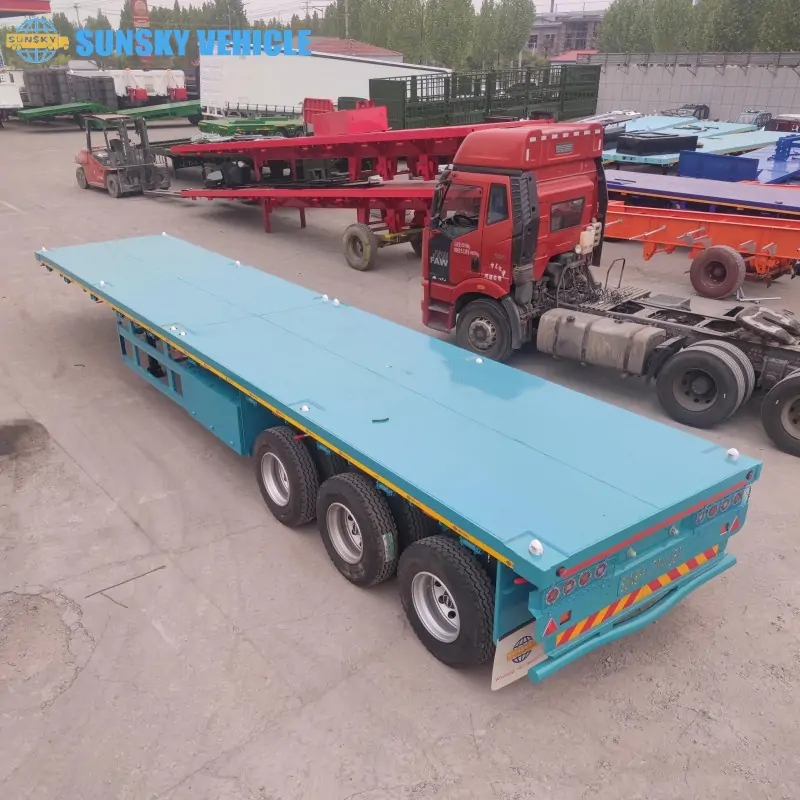 flatbed lorry trailer