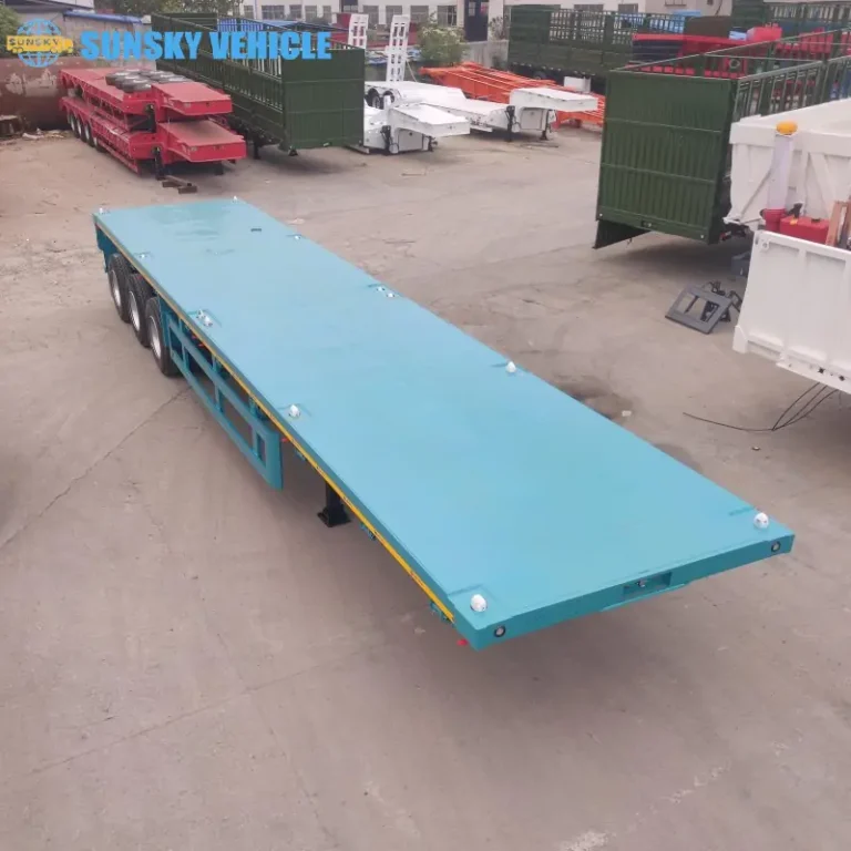 flatbed lorry trailer