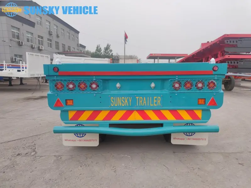 Flatbed Lorry Trailer tail structure