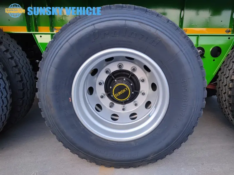 Henred Type Flatbed Trailer tail structure