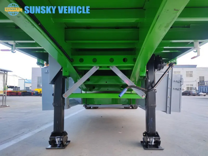 Henred Type Flatbed Trailer tail structure