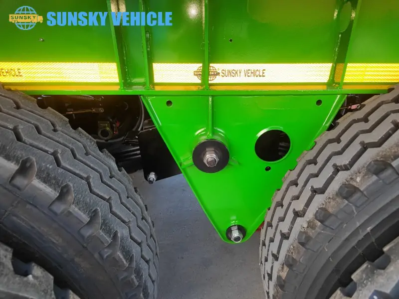 3-axle Henred Type Flatbed Trailer suspension