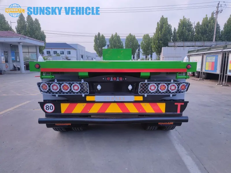 Henred Type Flatbed Trailer tail structure