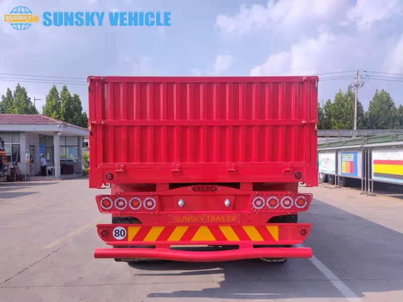 Side Wall Trailer tail structure