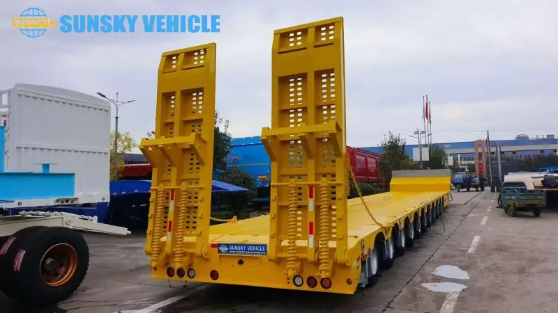10 Axles Extendable Lowboy Trailer