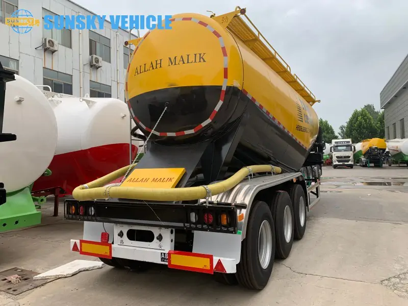 35CBM Cement Bulk Trailer tail structure