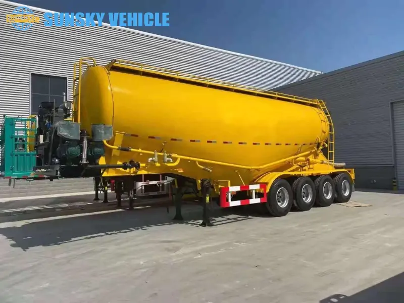 4-axles-Bulk-Cement-Trailer