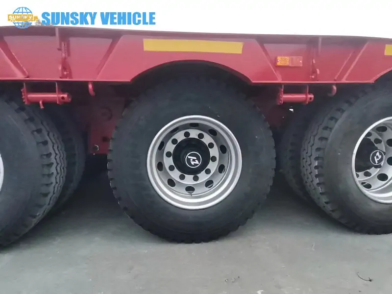 Lowboy Gooseneck Trailer for Equipment axle